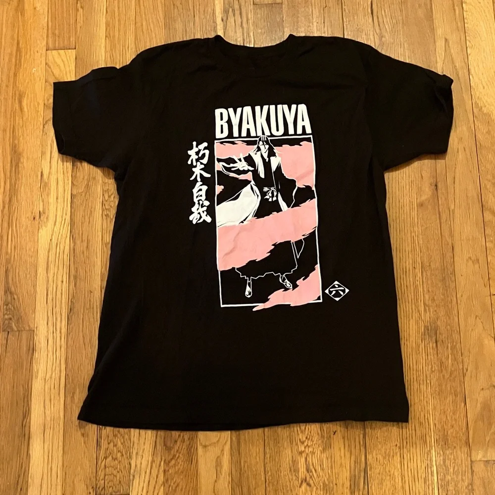 Byakuya anime manga graphic black teee men’s size large - Picture 2 of 5
